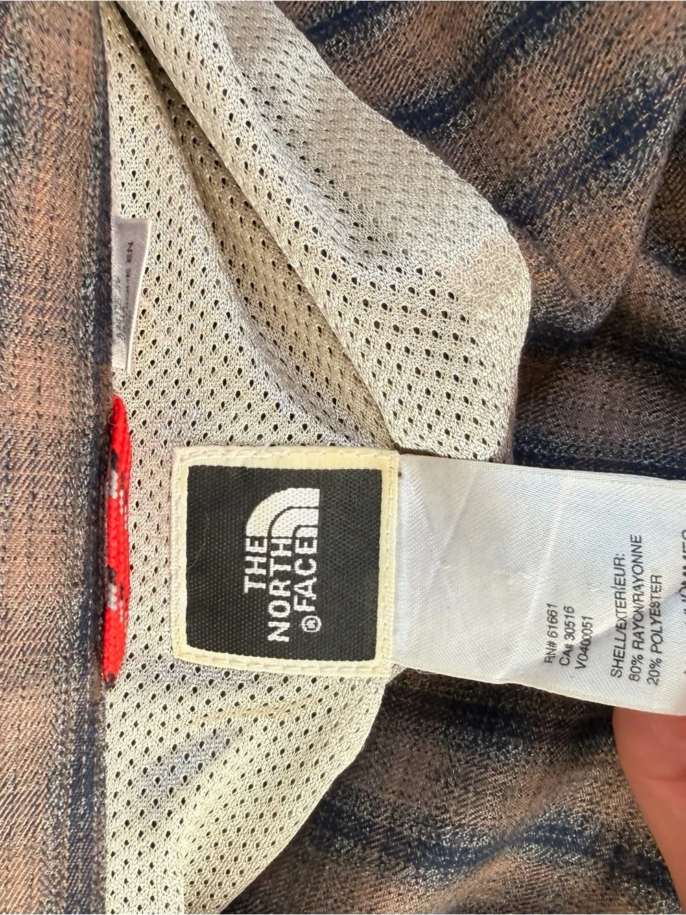 The North Face Plaid Jacket in Navy and Brown